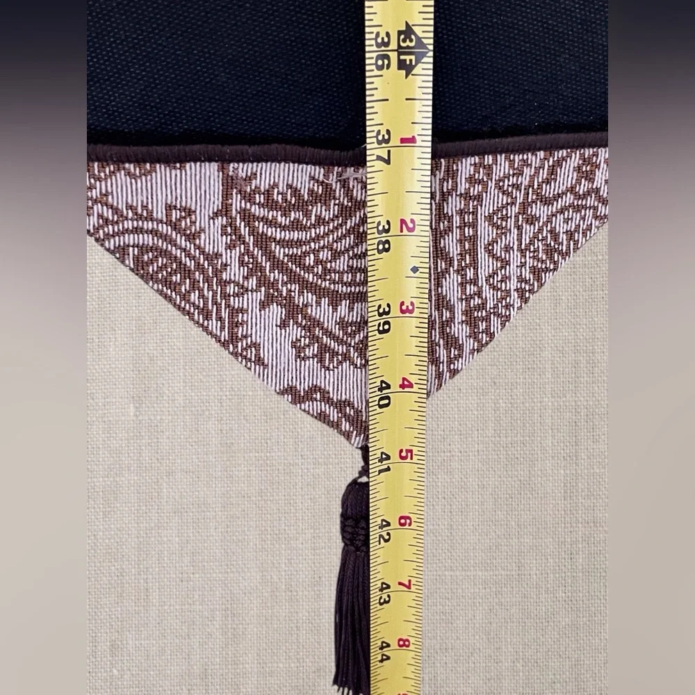 Brown and Tan Scripture Wall Hanging Decor Bell Pull Tapestry Style